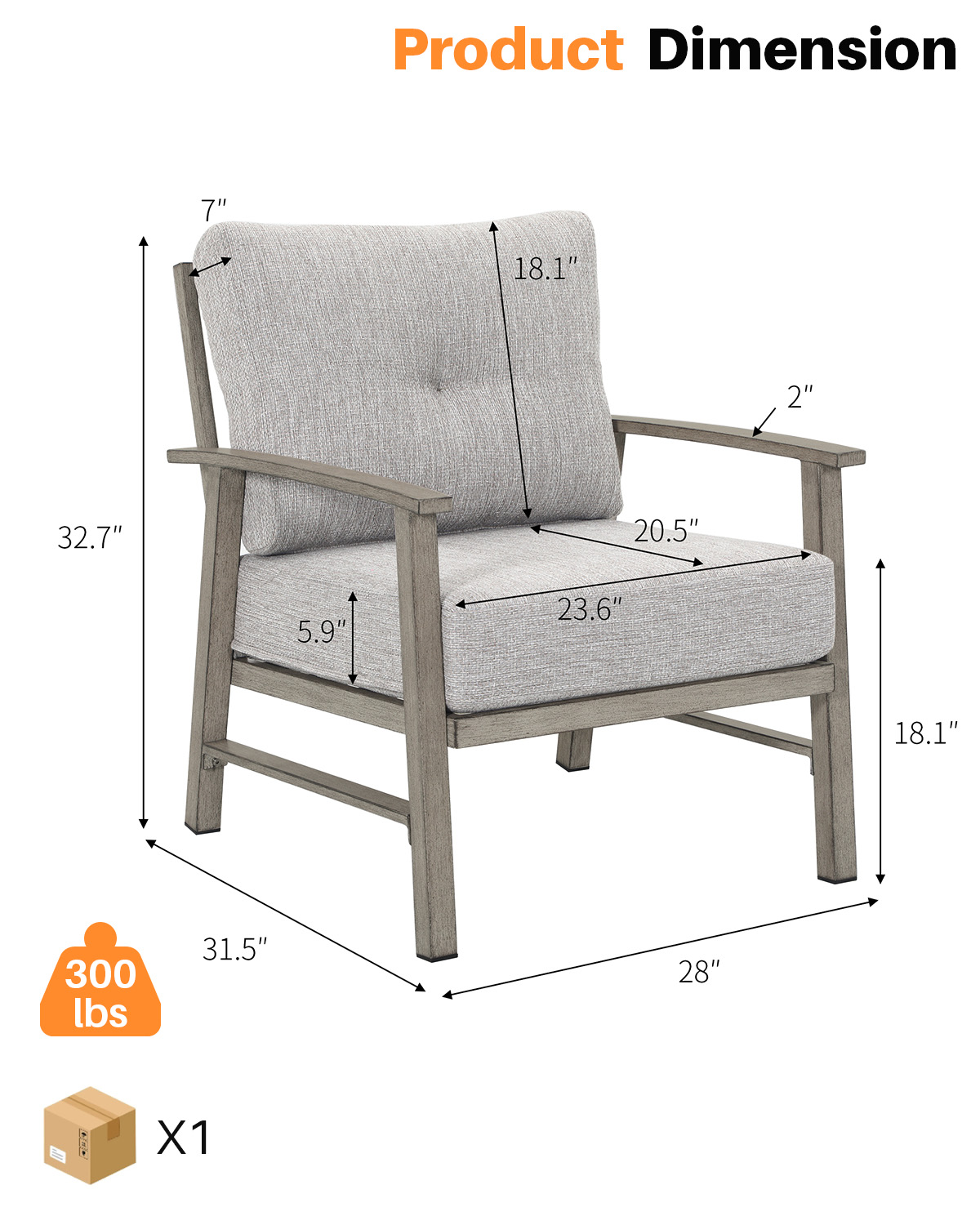 SeeHill Outdoor Patio Chairs S - Outdoor Furniture One Piece recensie en prijs