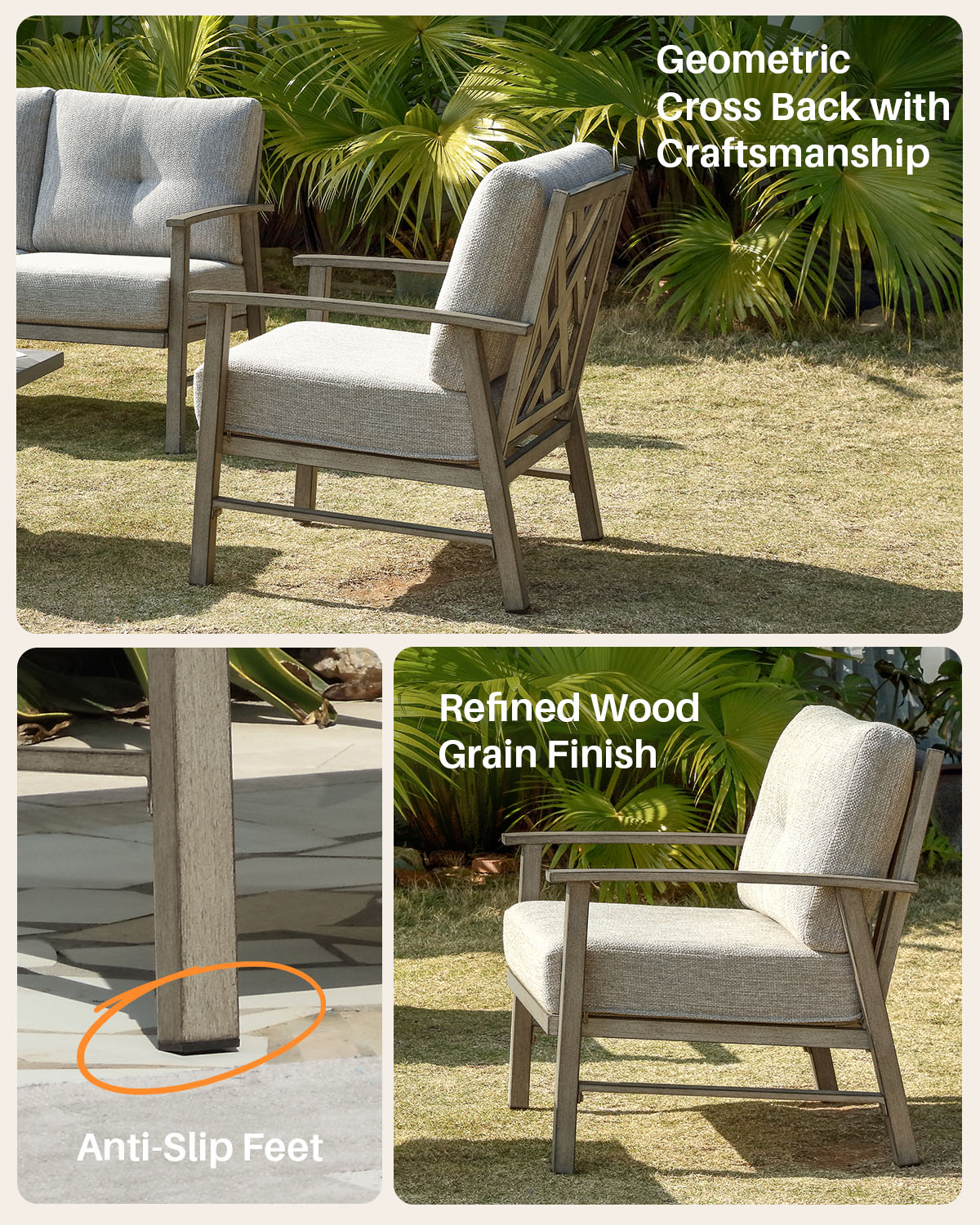 SeeHill Outdoor Patio Chairs S - Outdoor Furniture One Piece recensie en prijs