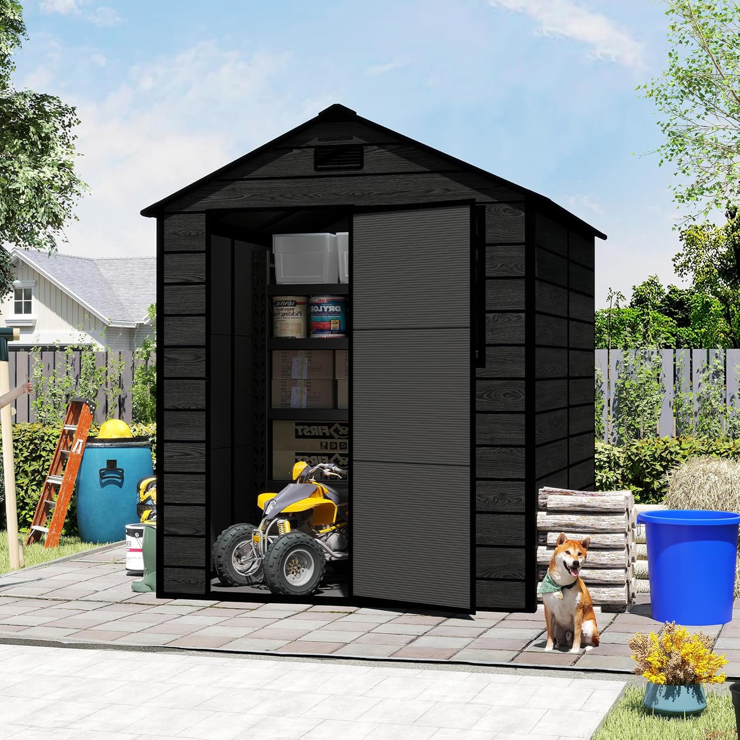 Plastic Storage Shed 6x6 Ft, R - Outdoor Furniture Store recensie en prijs
