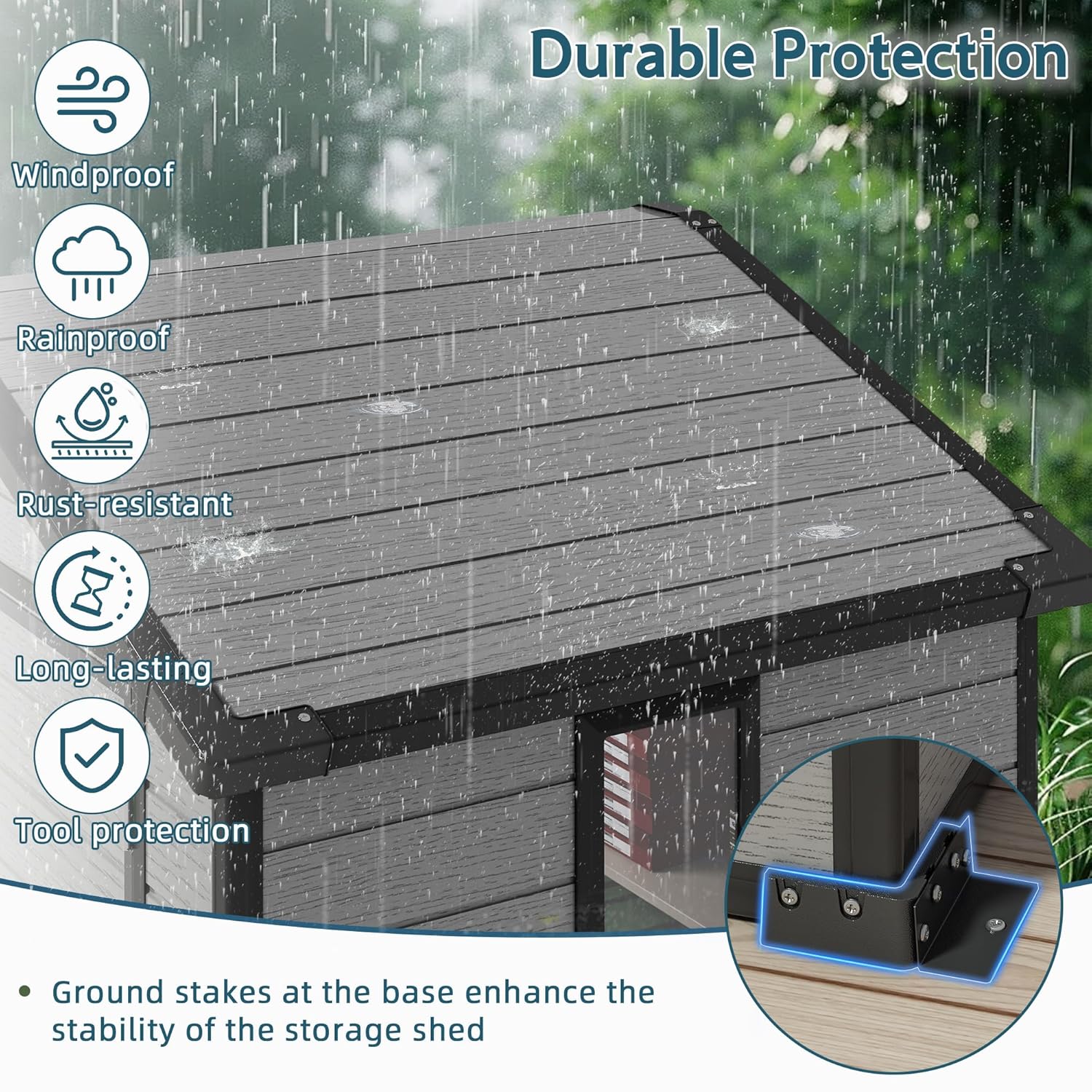6X4 FT Outdoor Shed, Plastic S - Outdoor Furniture Modern recensie en prijs