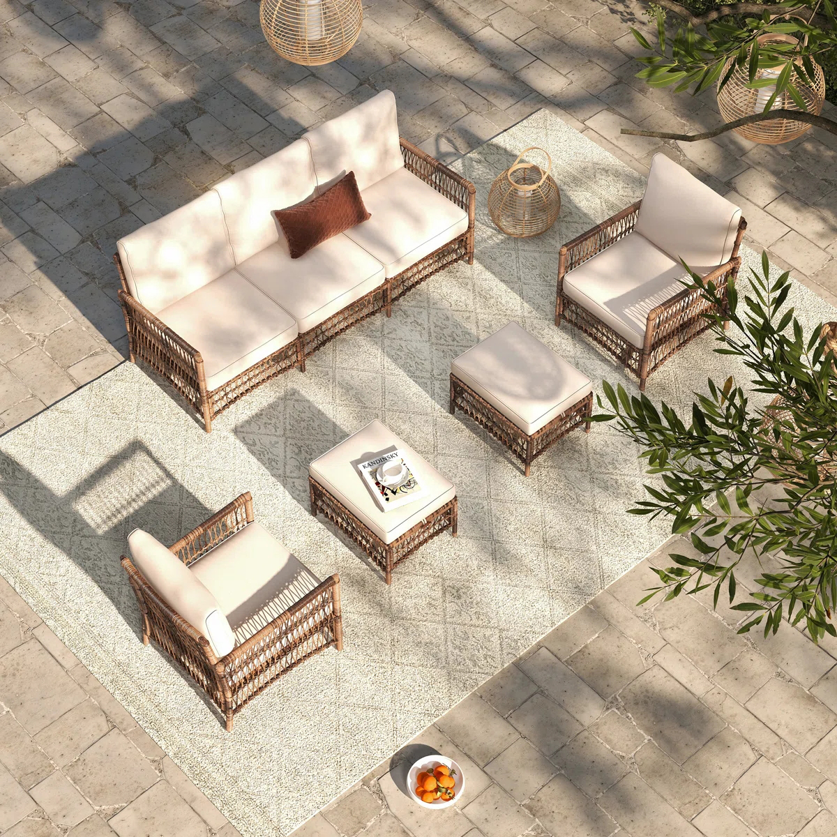 ！@Dwoo Durable PE Wicker 5 Pie - Outdoor Furniture Easy To Clean recensie en prijs
