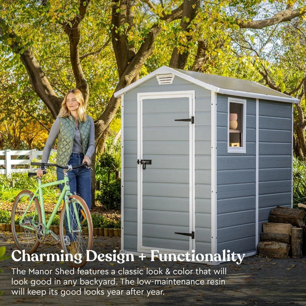 A Manor 4x6 Resin Outdoor Stor - Outdoor Furniture Store recensie en prijs