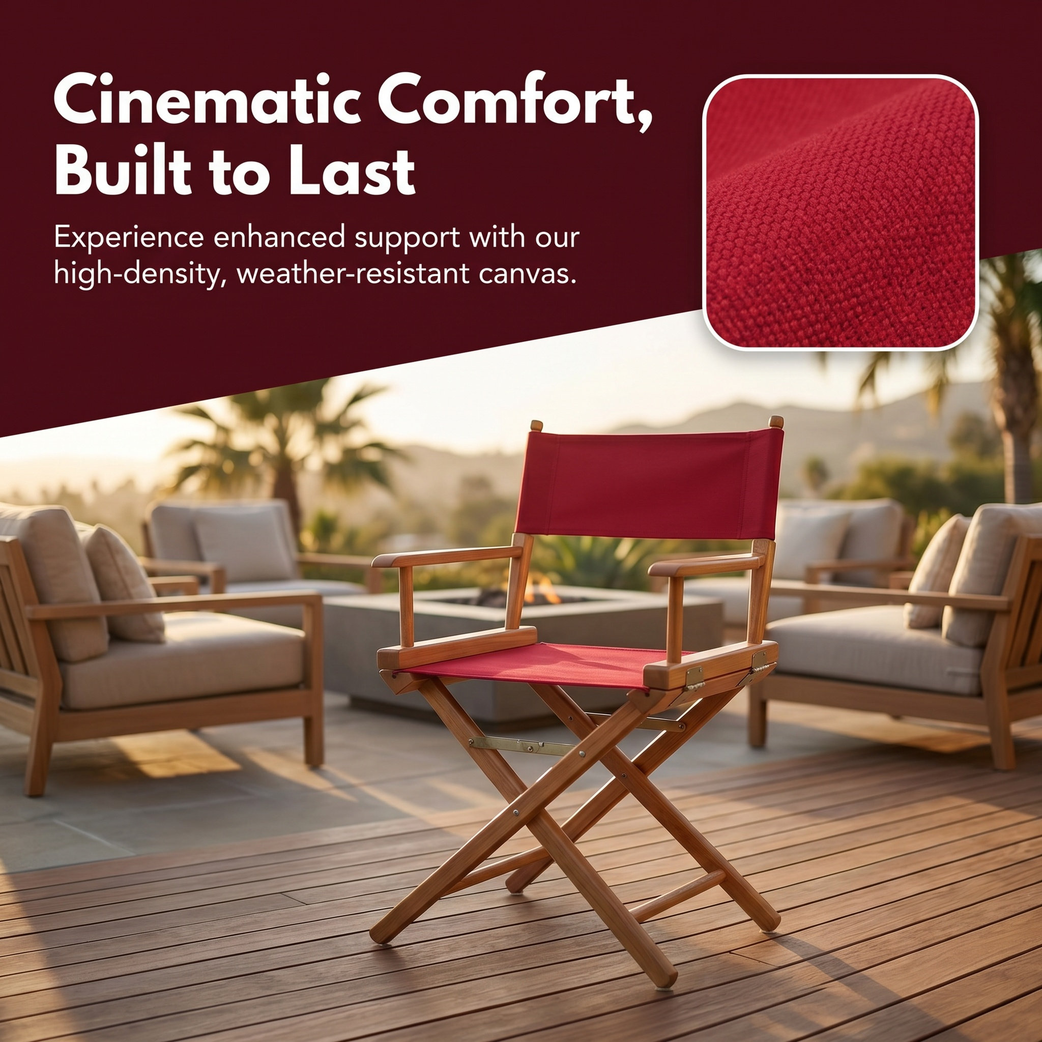 1Set Directors Chair Replaceme - Outdoor Furniture Easy To Clean recensie en prijs