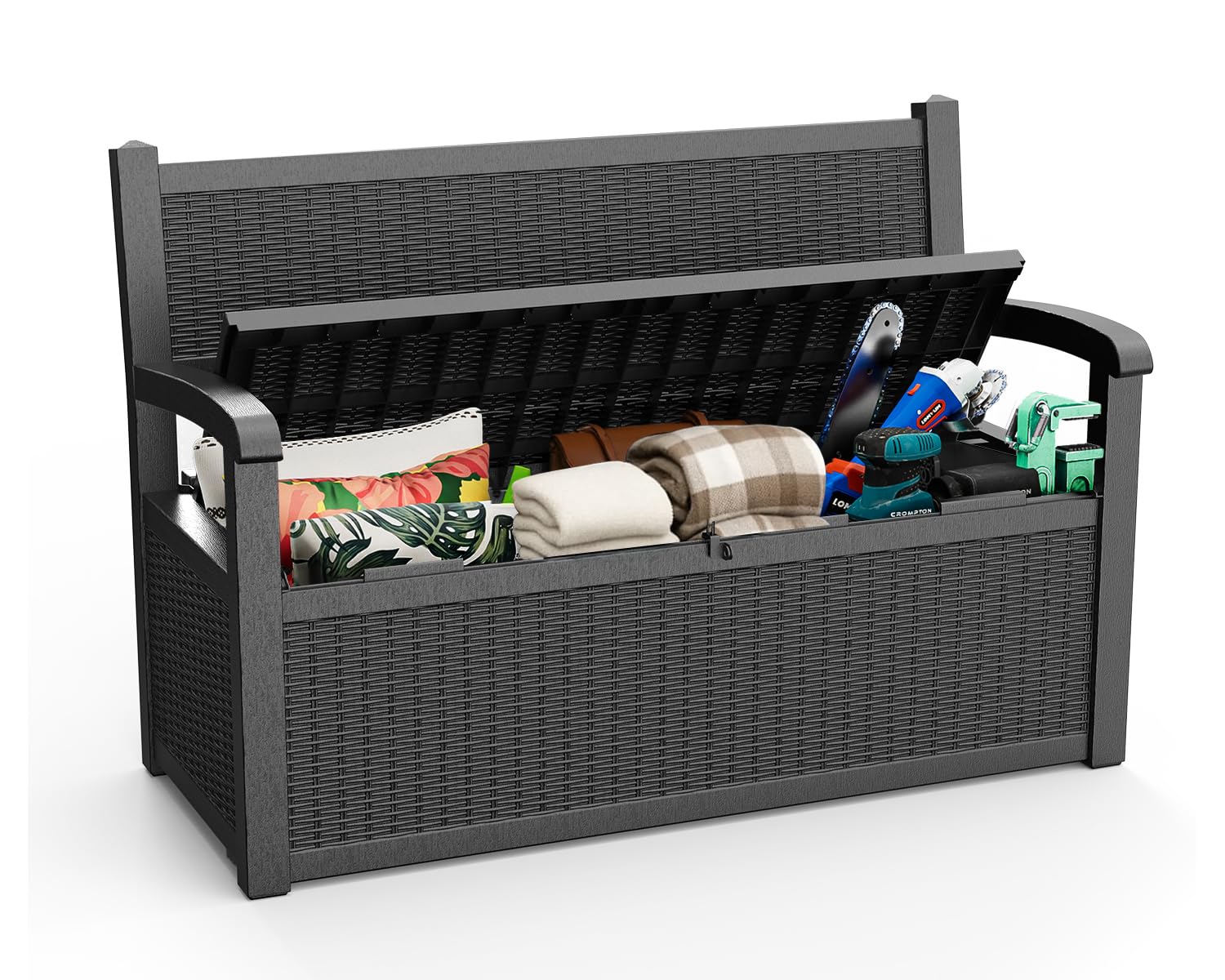 80 Gallon Outdoor Storage Benc - Outdoor Furniture With Storage For Cushions recensie en prijs