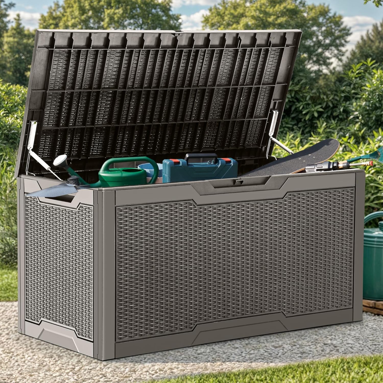 100 Gallon Large Deck Box, Out - Outdoor Furniture With Storage For Cushions recensie en prijs