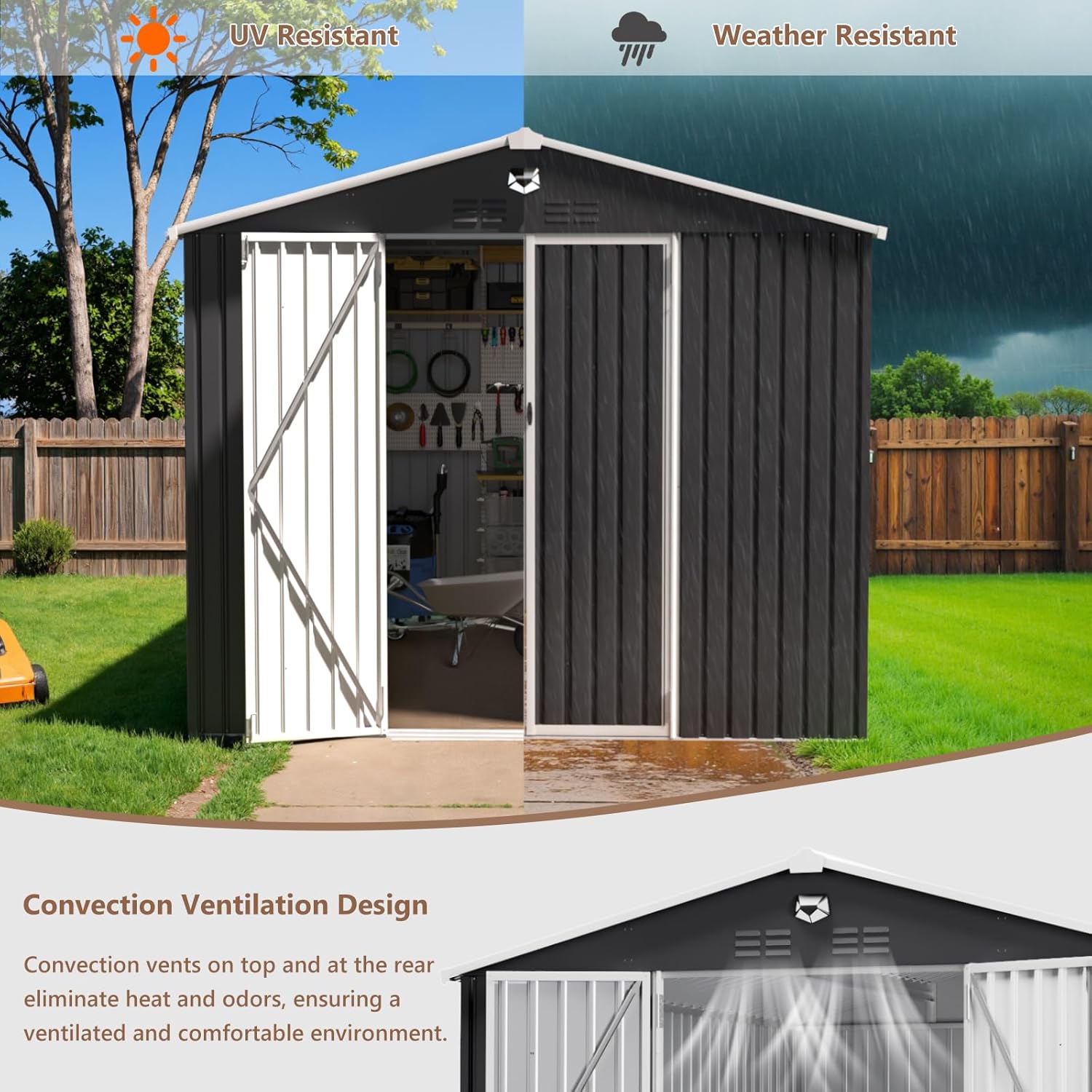 10x12 FT Metal Outdoor Storage - Outdoor Furniture Modern recensie en prijs