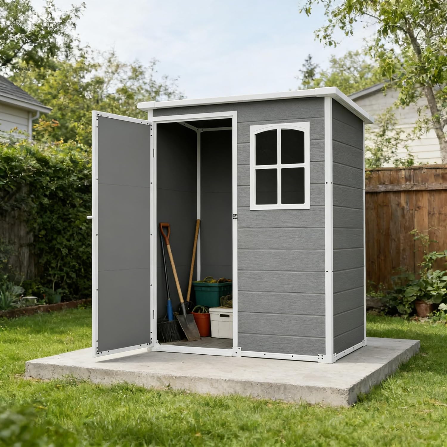 Resin Outdoor Storage Shed Kit - Outdoor Furniture Store recensie en prijs