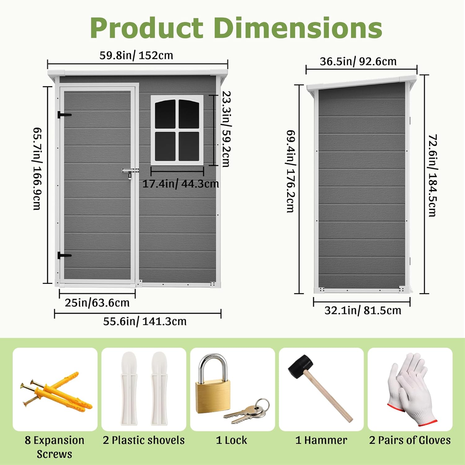 Resin Outdoor Storage Shed Kit - Outdoor Furniture Store recensie en prijs