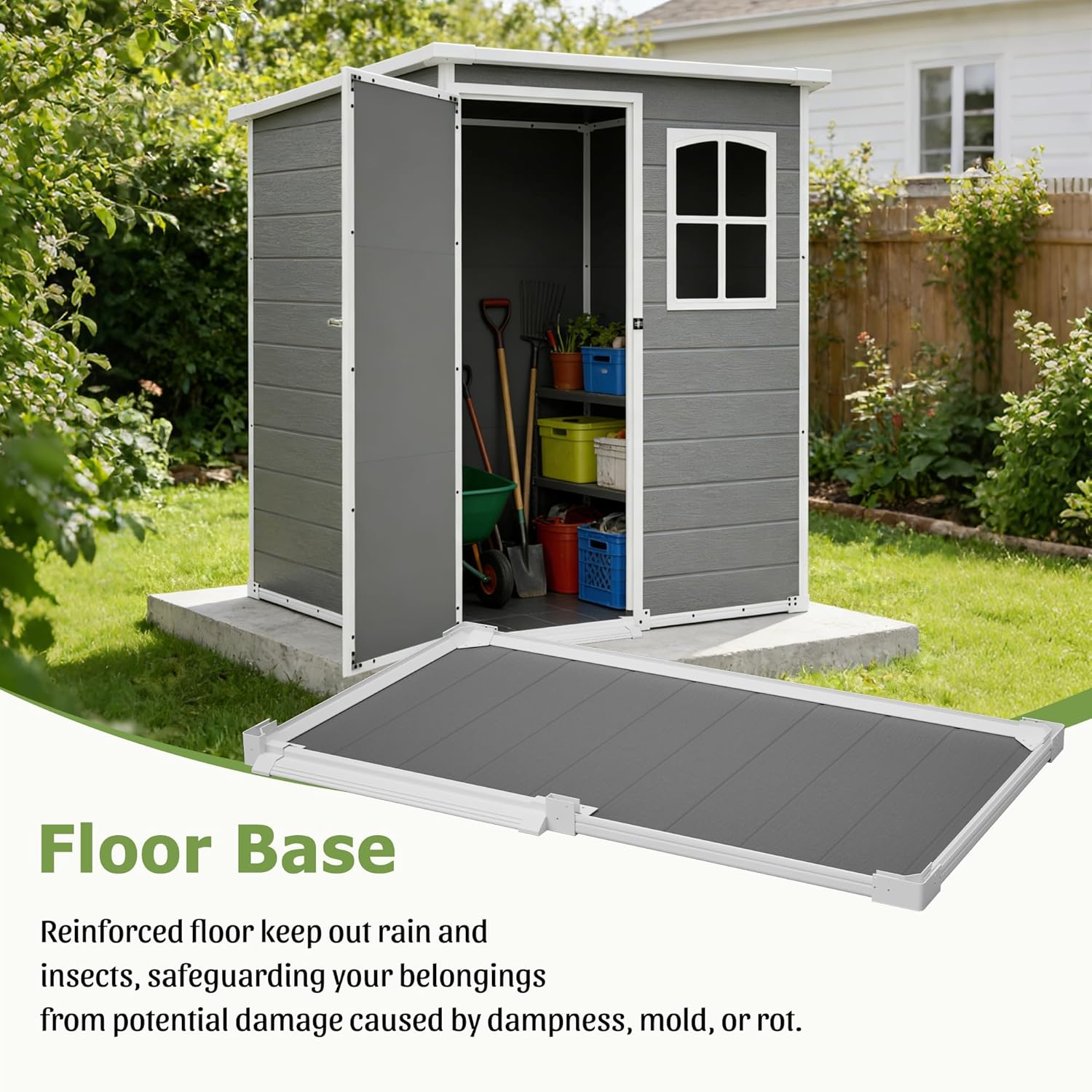 Resin Outdoor Storage Shed Kit - Outdoor Furniture Store recensie en prijs