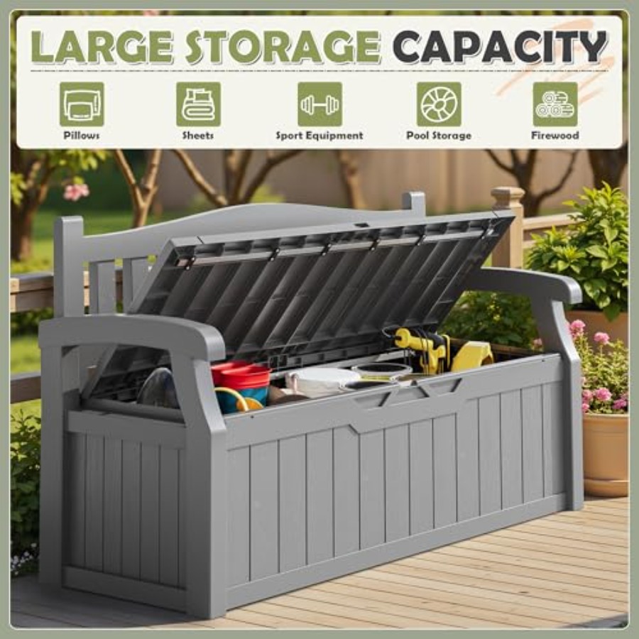 75 Gallon Outdoor Storage Benc - Outdoor Furniture With Storage For Cushions recensie en prijs