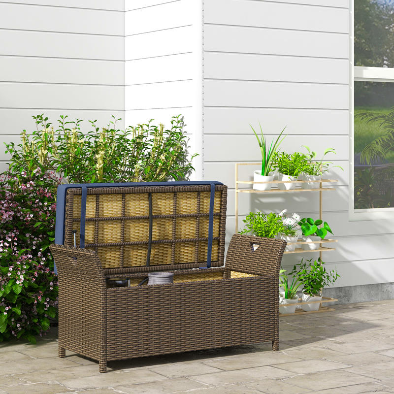 Outdoor Patio Wicker Storage B - Outdoor Furniture With Storage For Cushions recensie en prijs