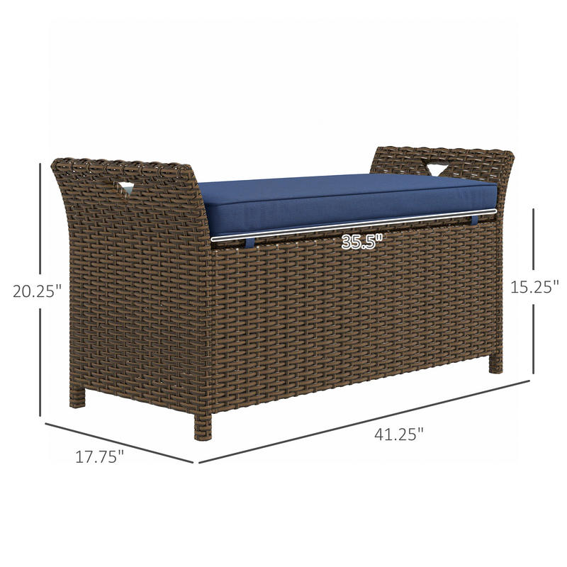 Outdoor Patio Wicker Storage B - Outdoor Furniture With Storage For Cushions recensie en prijs