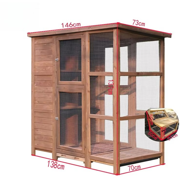 Large Wooden Bird Aviary Cage  - Outdoor Furniture Easy To Clean recensie en prijs