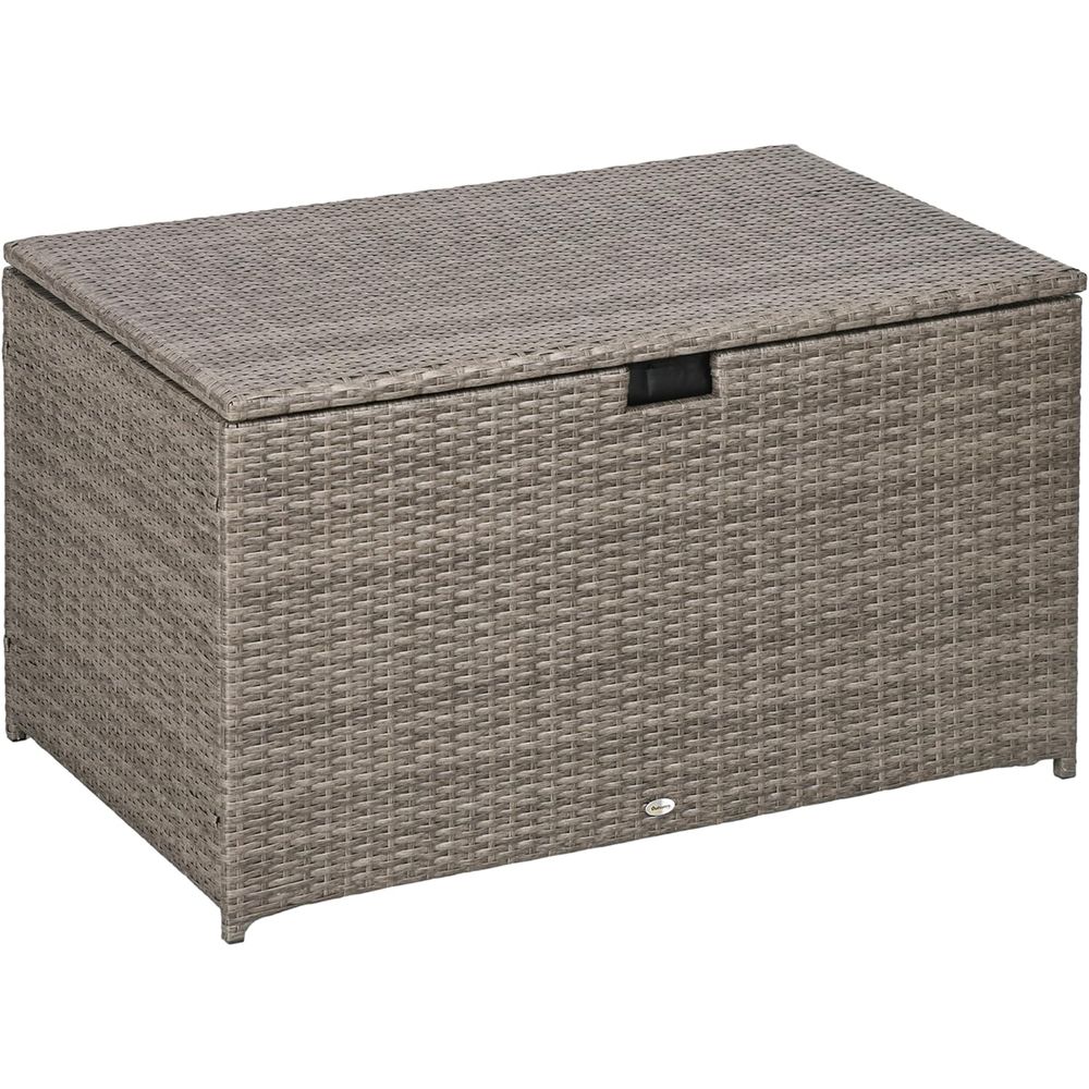 Gray 113 Gallon Rattan Outdoor - Outdoor Furniture With Storage For Cushions recensie en prijs