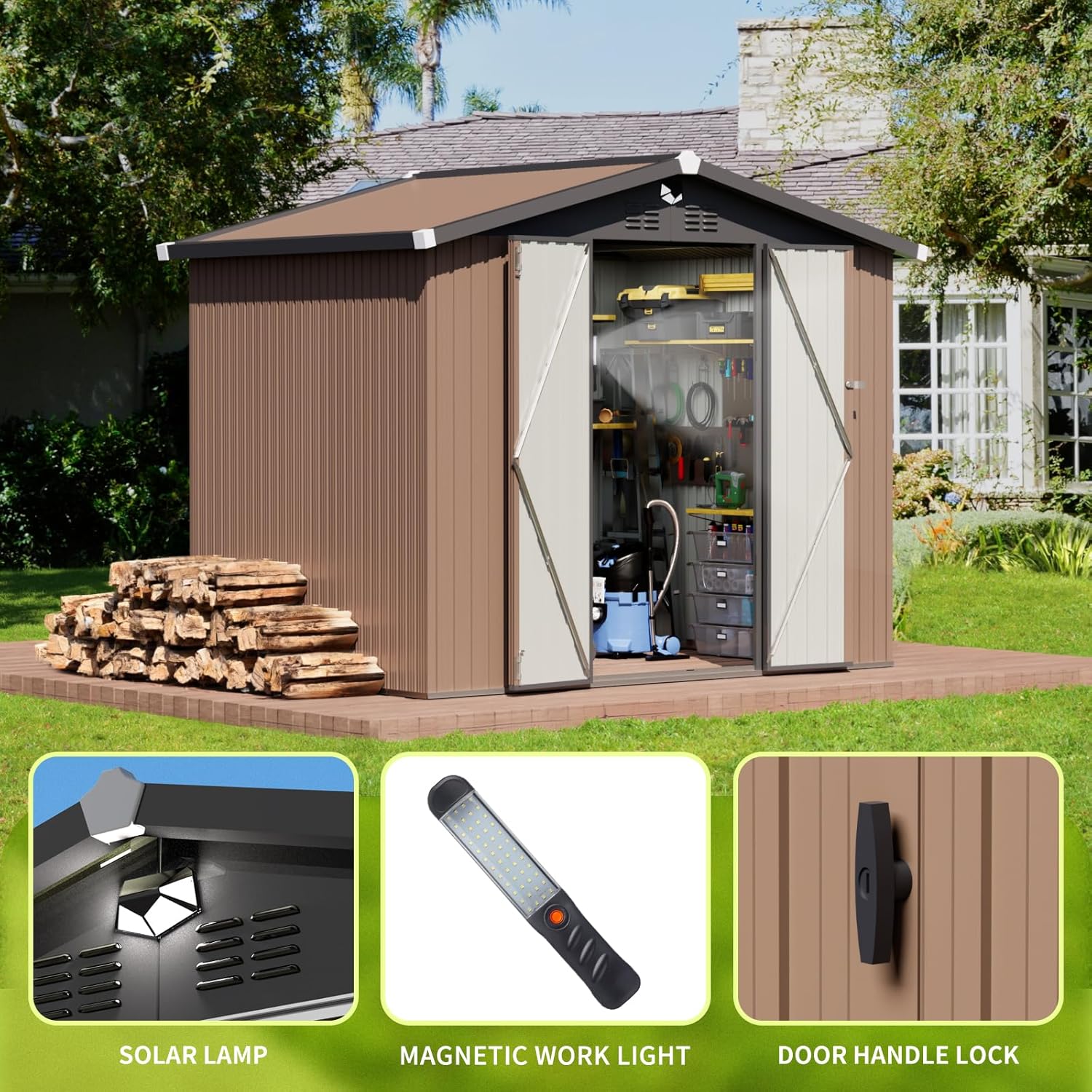 Metal Storage Shed,Outdoor Sto - Outdoor Furniture Modern recensie en prijs