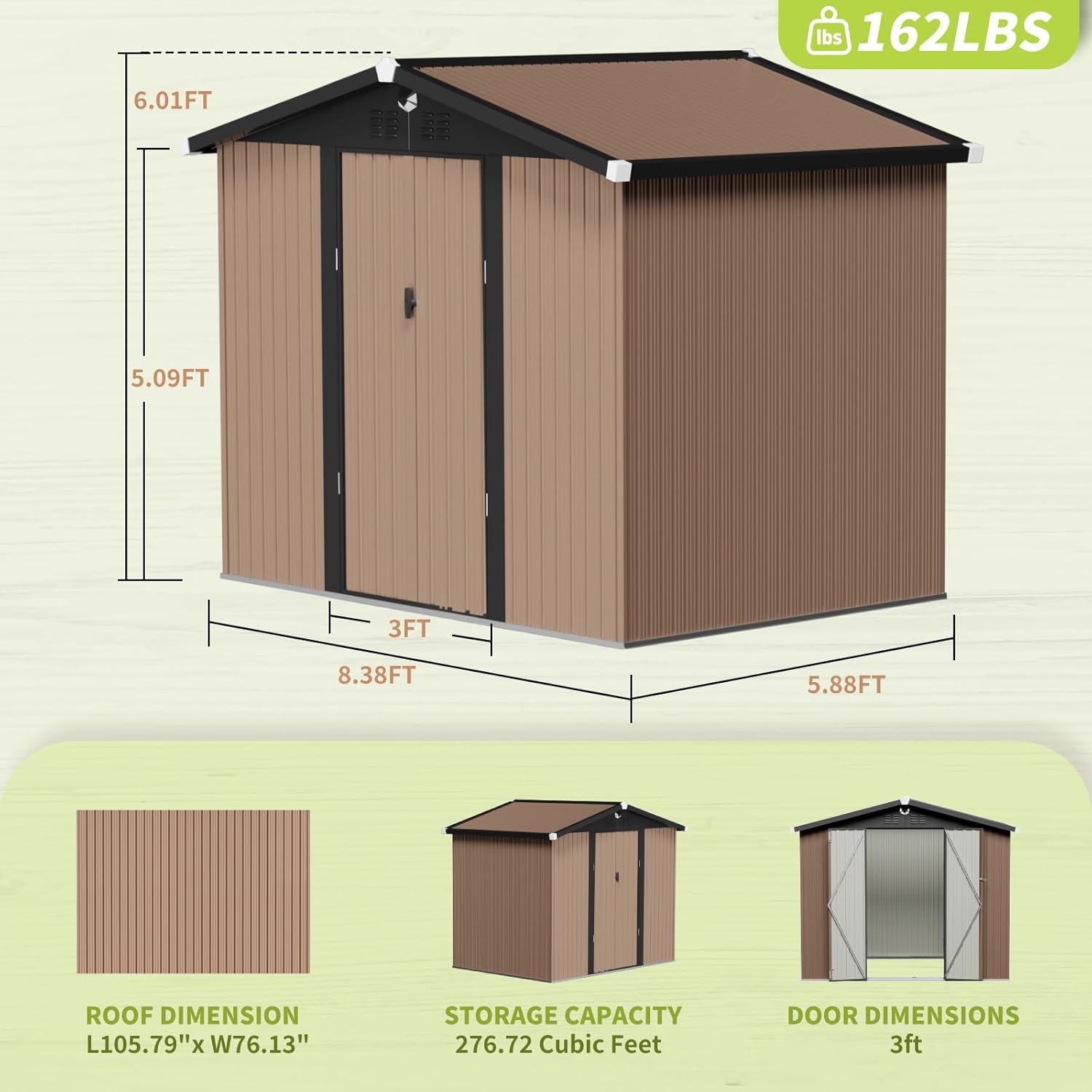 Metal Storage Shed,Outdoor Sto - Outdoor Furniture Modern recensie en prijs