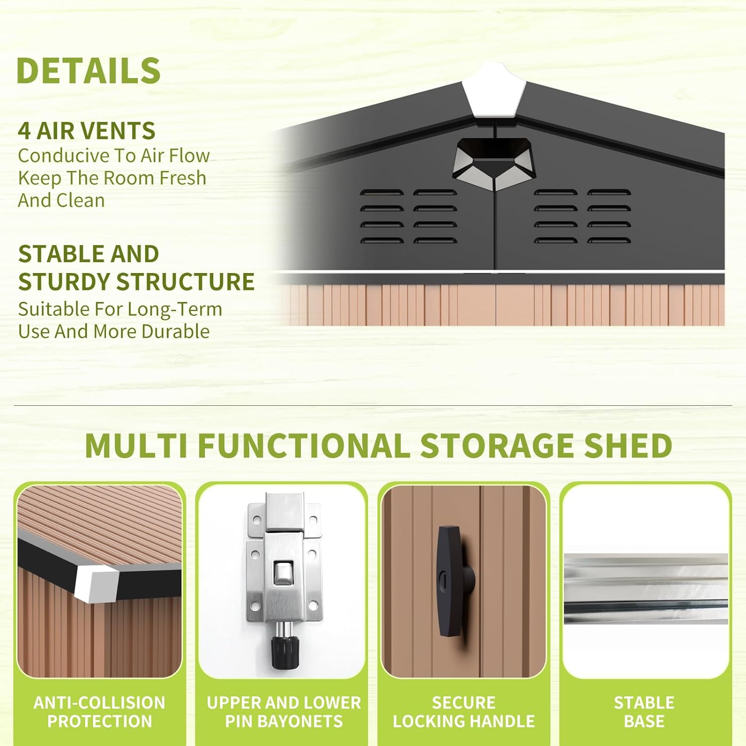 Metal Storage Shed,Outdoor Sto - Outdoor Furniture Modern recensie en prijs