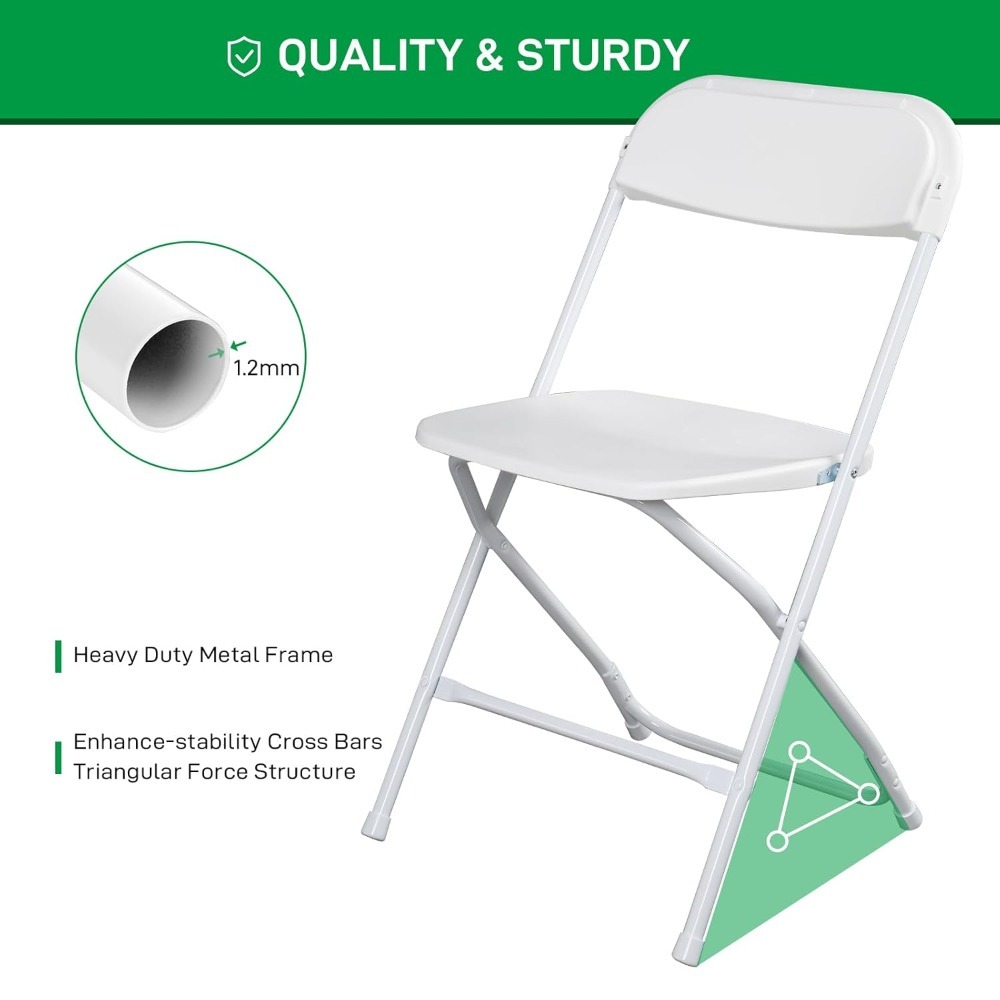 10pcs Folding Chair, Plastic C - Outdoor Furniture Store recensie en prijs