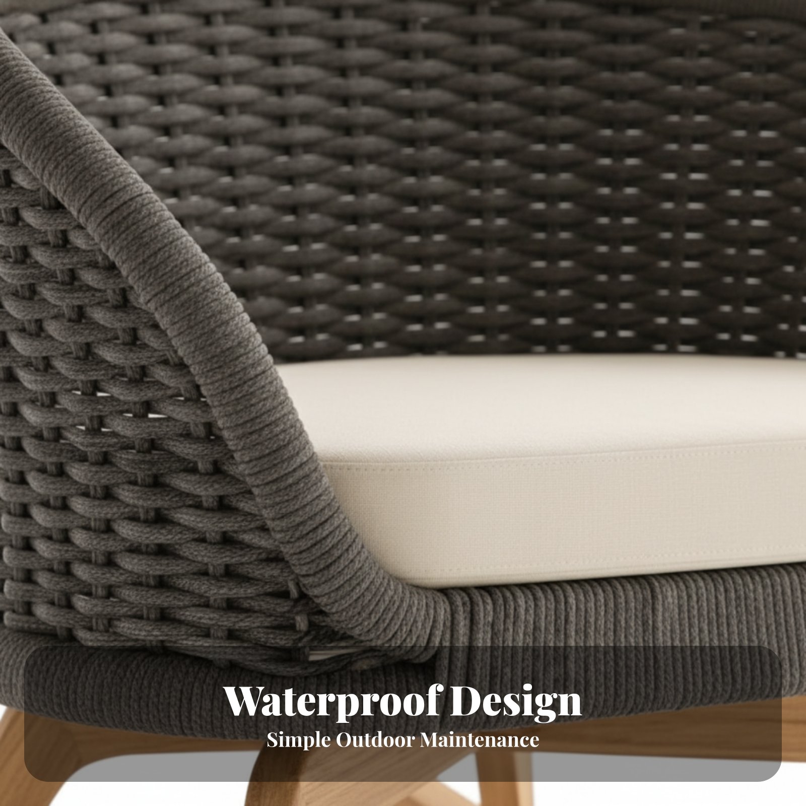 4 Pieces 4-Piece Wicker Conver - Outdoor Furniture One Piece recensie en prijs