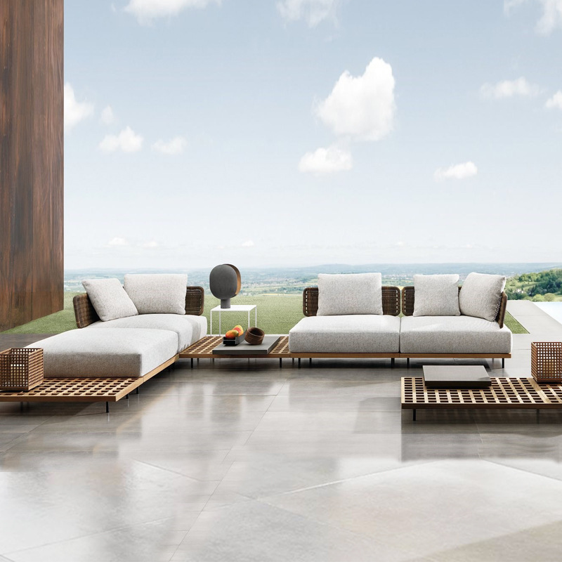qw-Outdoor Sofa Patio Villa Te - Outdoor Furniture Teak recensie en prijs