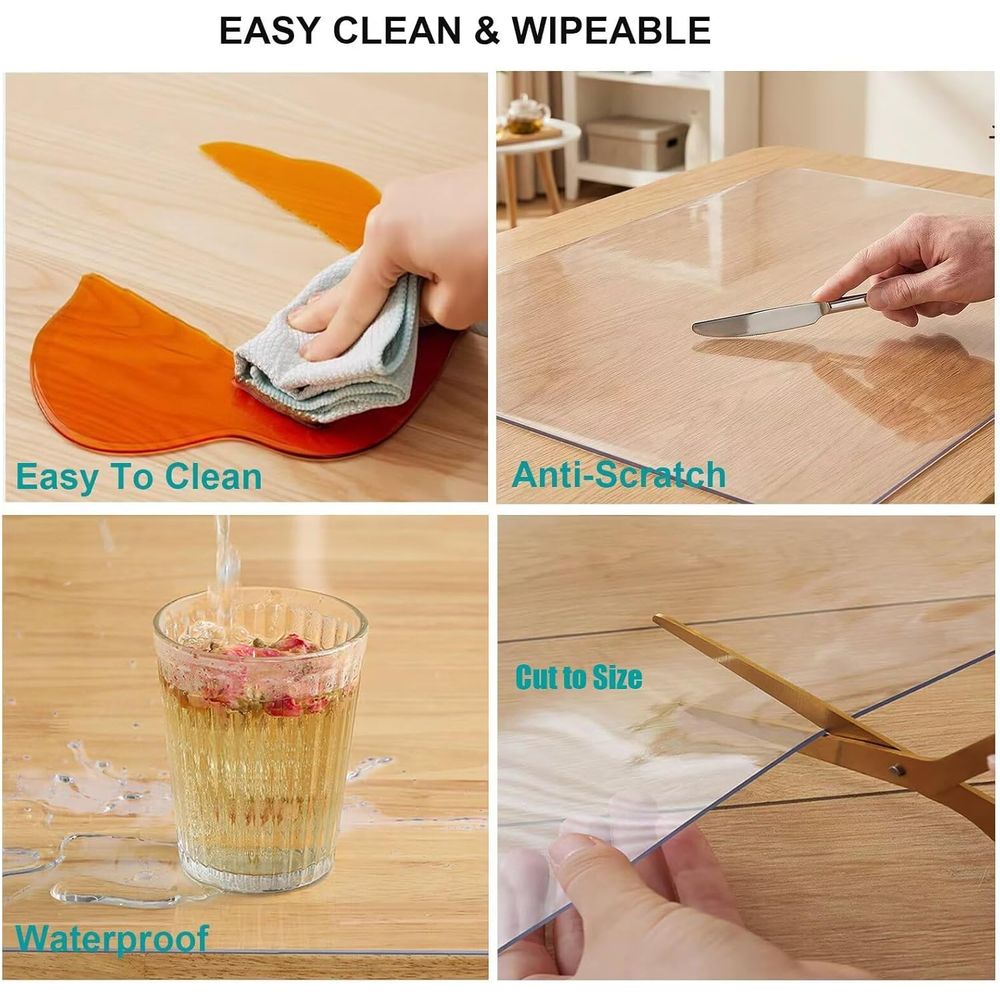 1.5mm Thick Clear Plastic Tabl - Outdoor Furniture Easy To Clean recensie en prijs