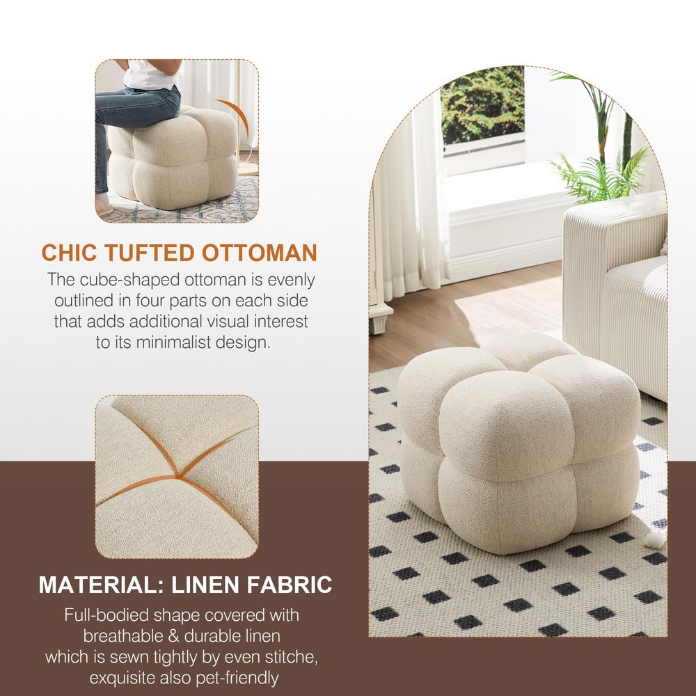 Square Pouf Ottomans Footstool - Outdoor Furniture Modern recensie en prijs
