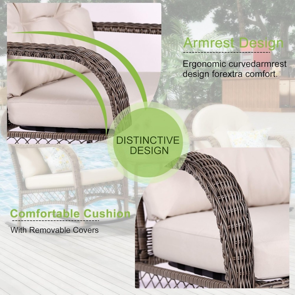 3 Pieces Patio Conversation Se - Outdoor Furniture One Piece recensie en prijs