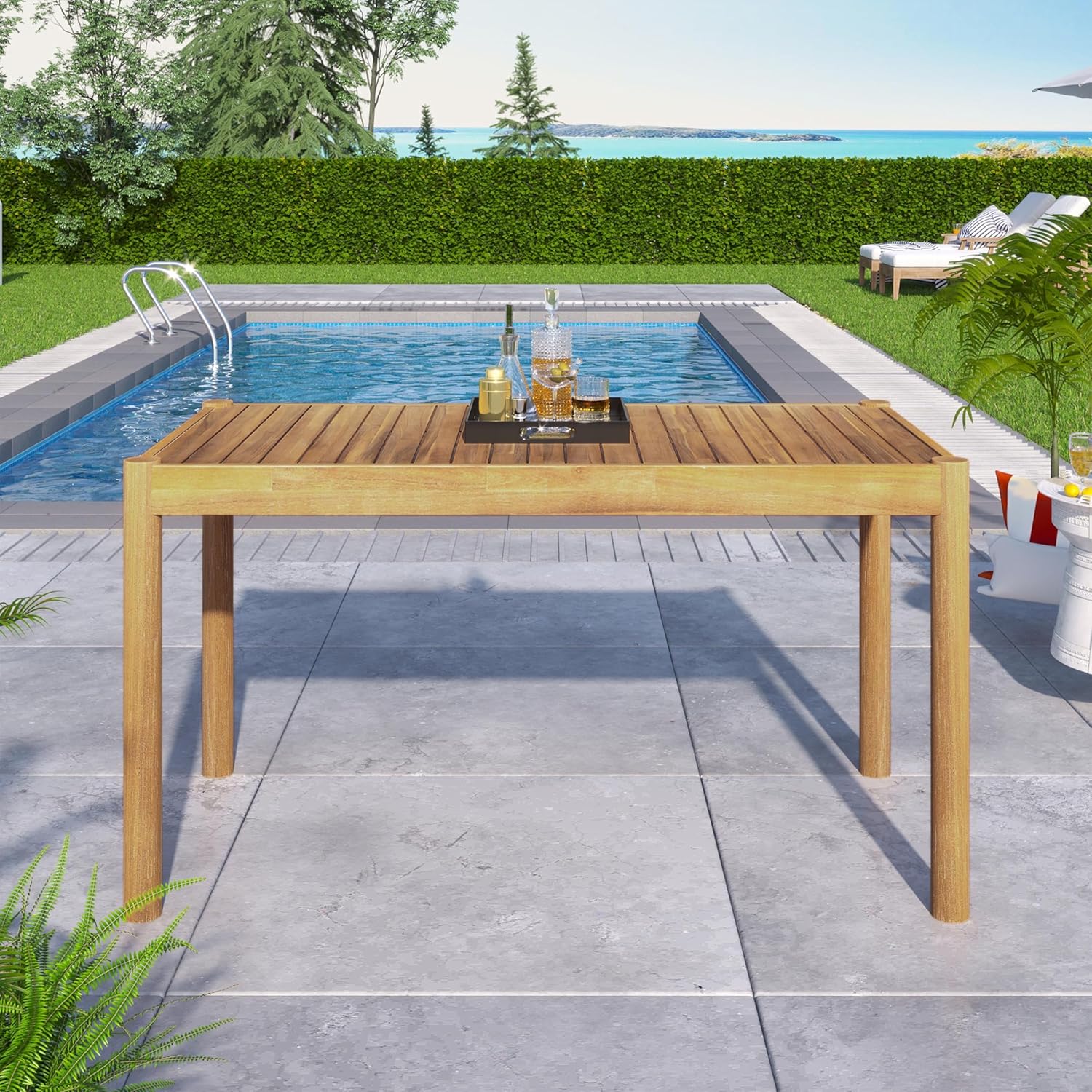 Solid Acacia Wood Outdoor Dini - Outdoor Furniture Easy To Clean recensie en prijs