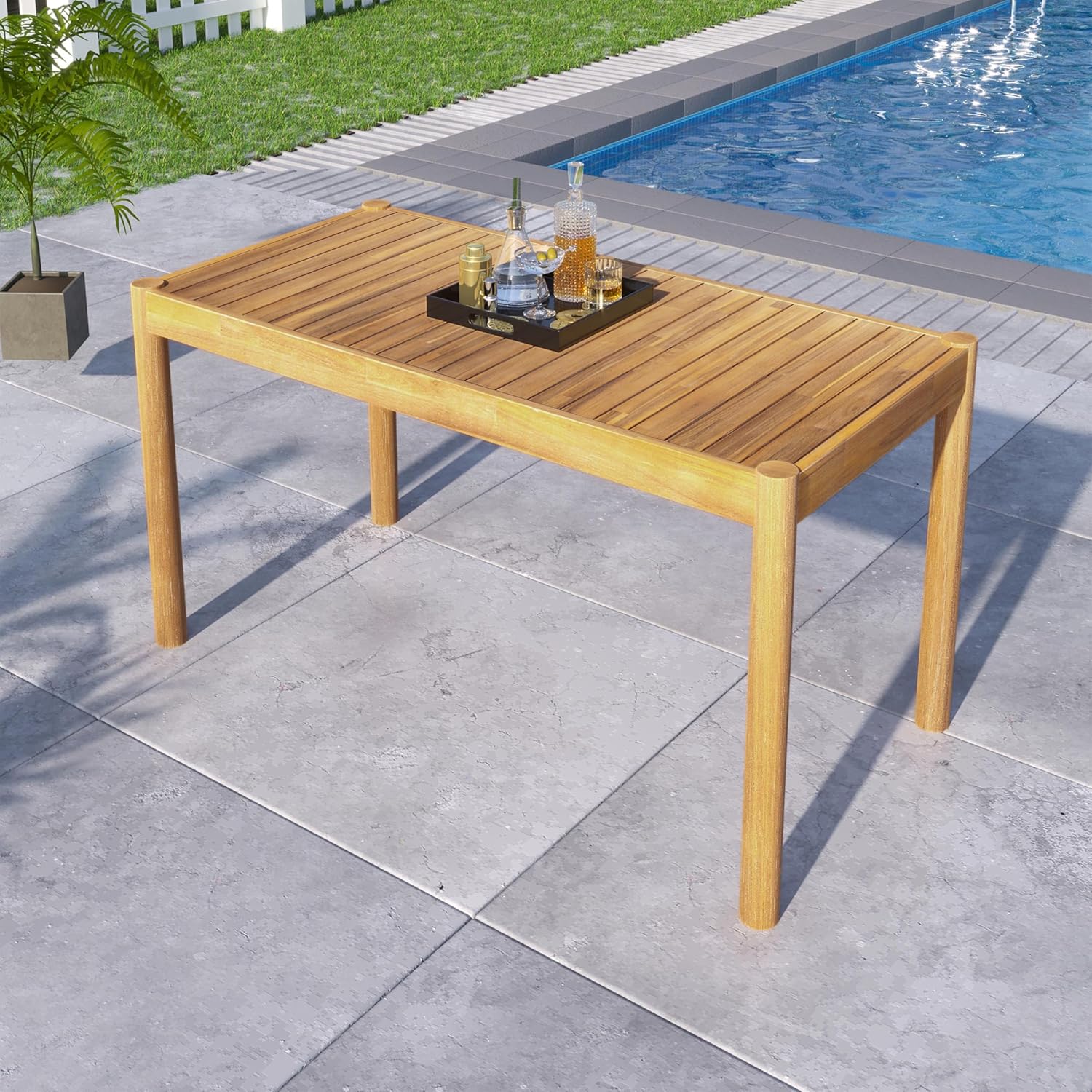 Solid Acacia Wood Outdoor Dini - Outdoor Furniture Easy To Clean recensie en prijs
