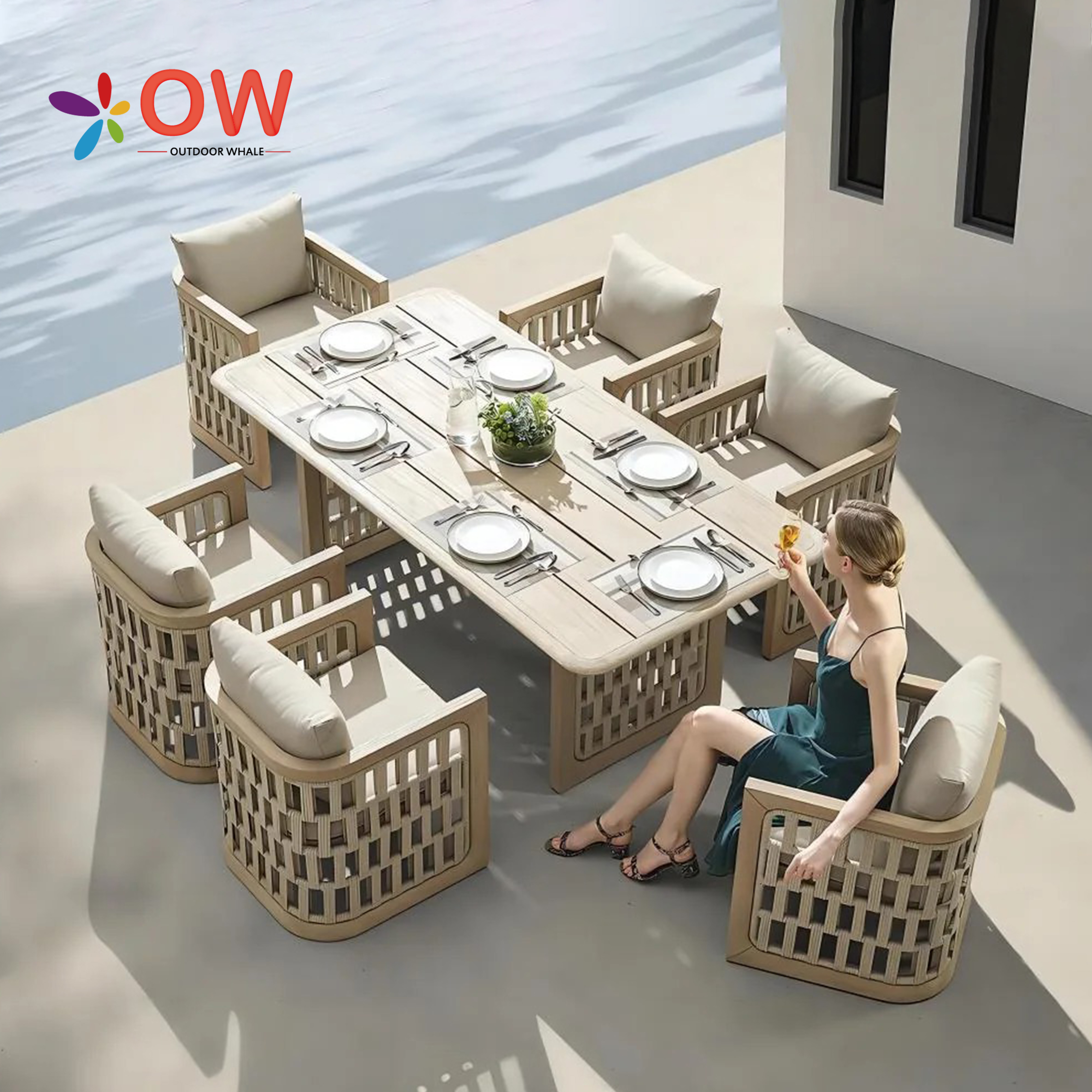 Modern Dining Table Set For Ho - Outdoor Furniture Teak recensie en prijs