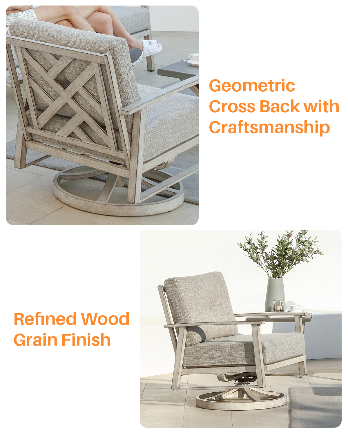 SeeHill Outdoor Swivel Patio C - Outdoor Furniture One Piece recensie en prijs