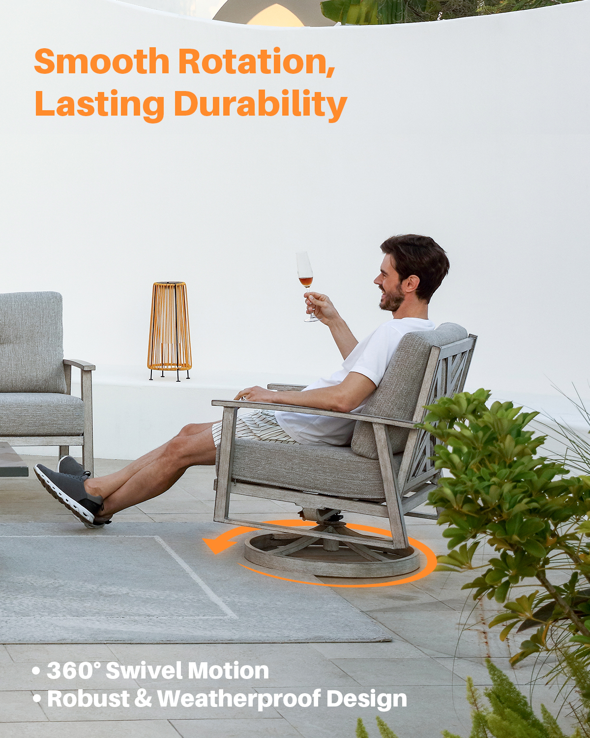 SeeHill Outdoor Swivel Patio C - Outdoor Furniture One Piece recensie en prijs