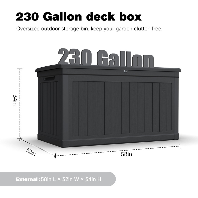 XXL Outdoor Storage Box for Pa - Outdoor Furniture With Storage For Cushions recensie en prijs