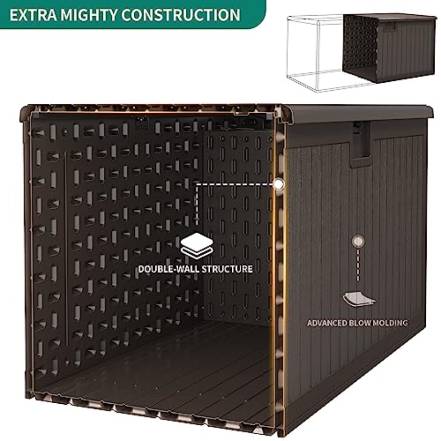 XXL Large Deck Box, Outdoor St - Outdoor Furniture With Storage For Cushions recensie en prijs