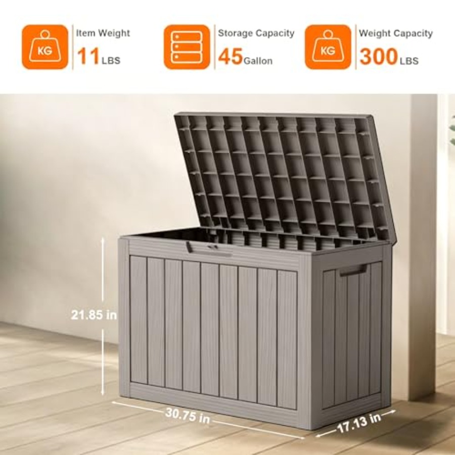 45 Gallon Deck Box, Outdoor St - Outdoor Furniture With Storage For Cushions recensie en prijs