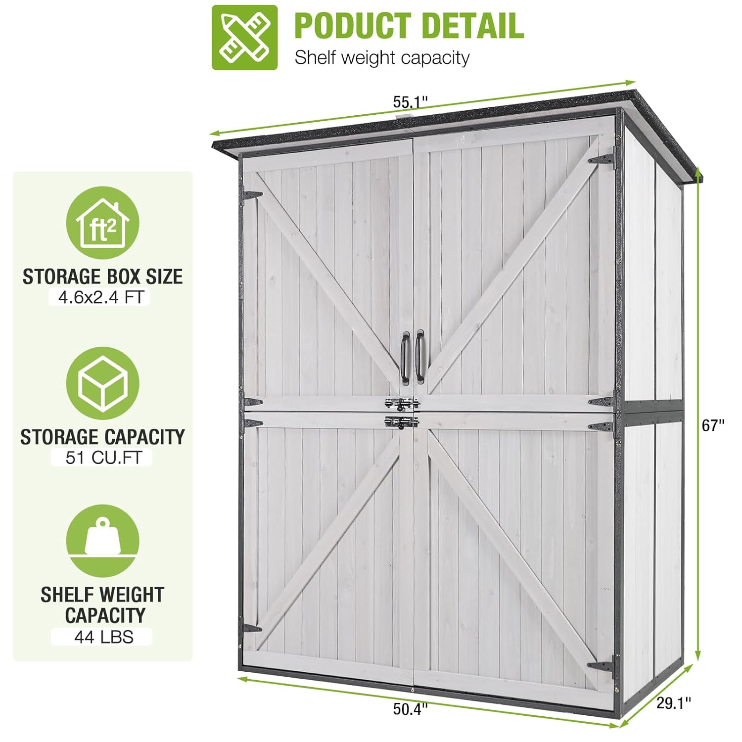 Outdoor Cabinet Storage Shed w - Outdoor Furniture Modern recensie en prijs