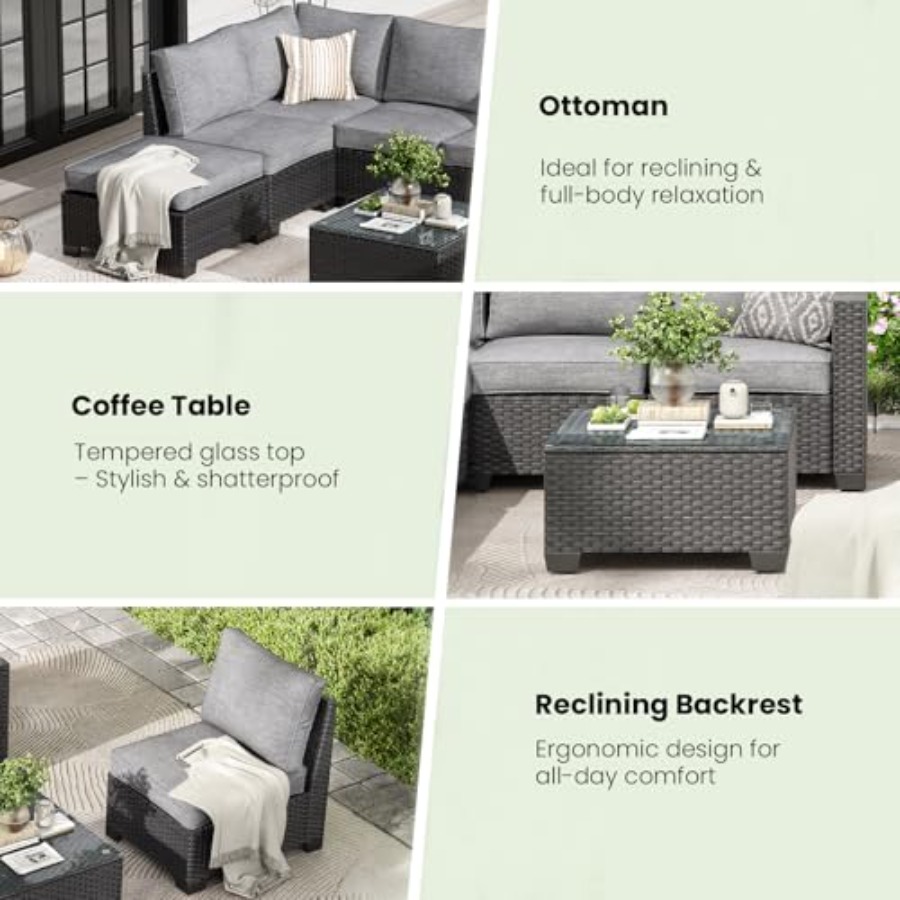 Outdoor patio furniture set: 7 - Outdoor Furniture One Piece recensie en prijs