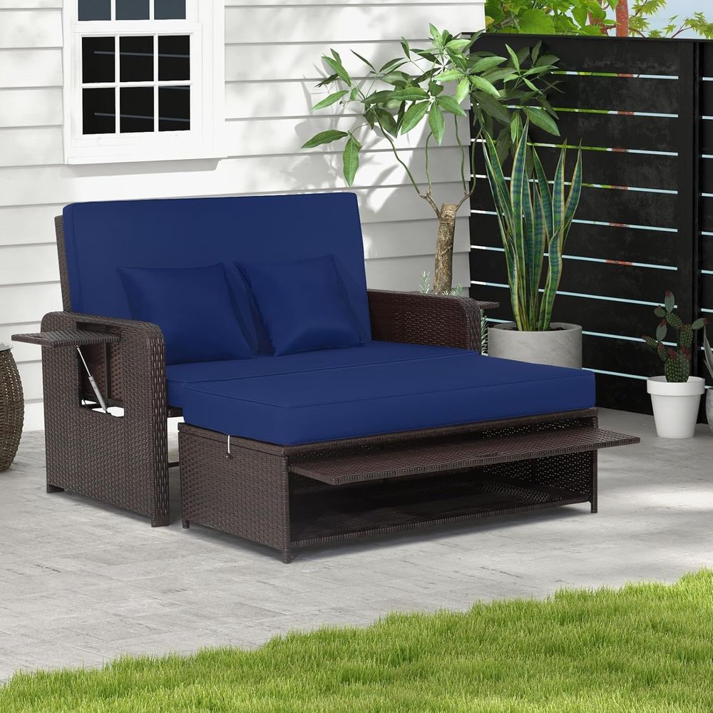 Outdoor Wicker Daybed Loveseat - Outdoor Furniture With Storage For Cushions recensie en prijs