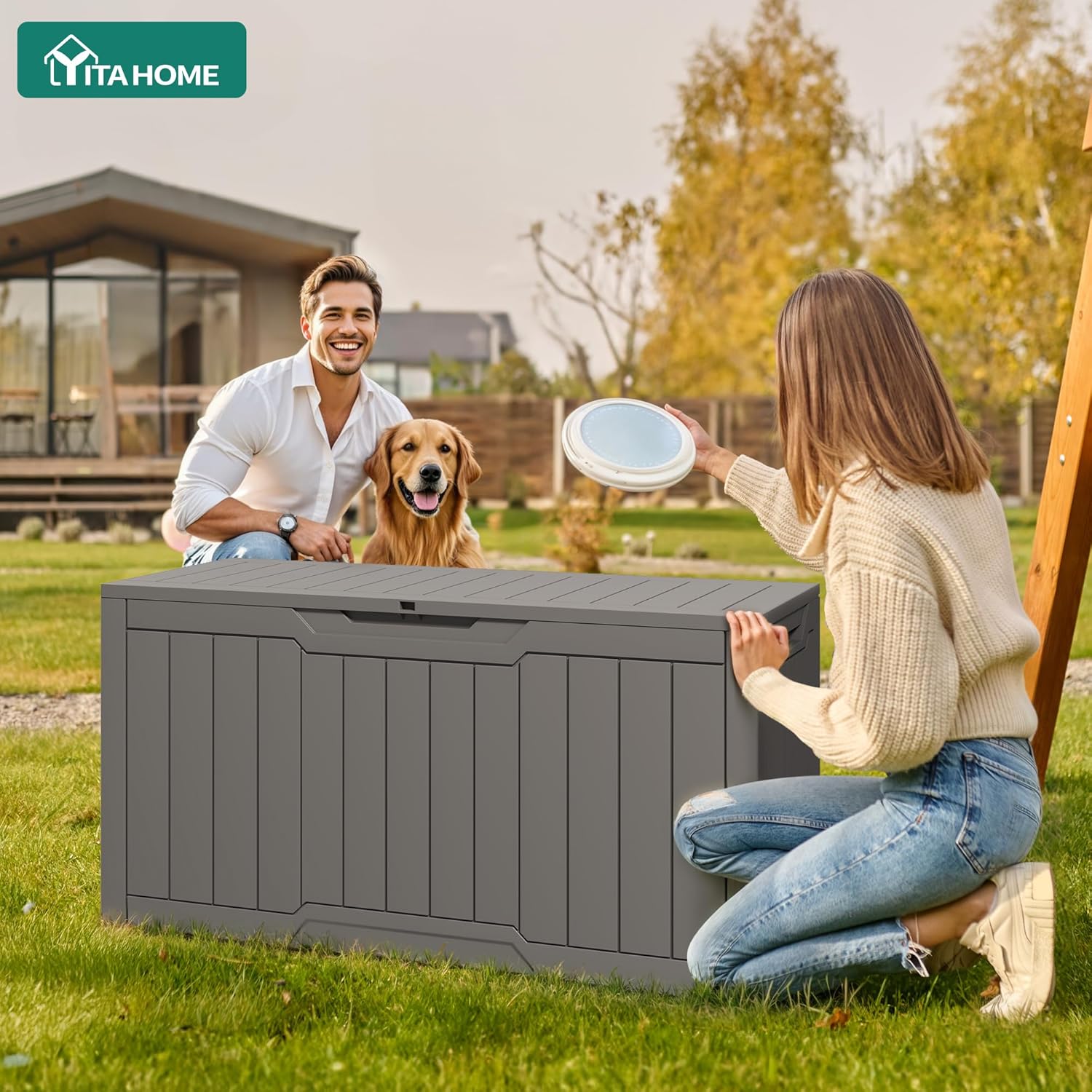 82-Gallon Waterproof Outdoor S - Outdoor Furniture With Storage For Cushions recensie en prijs