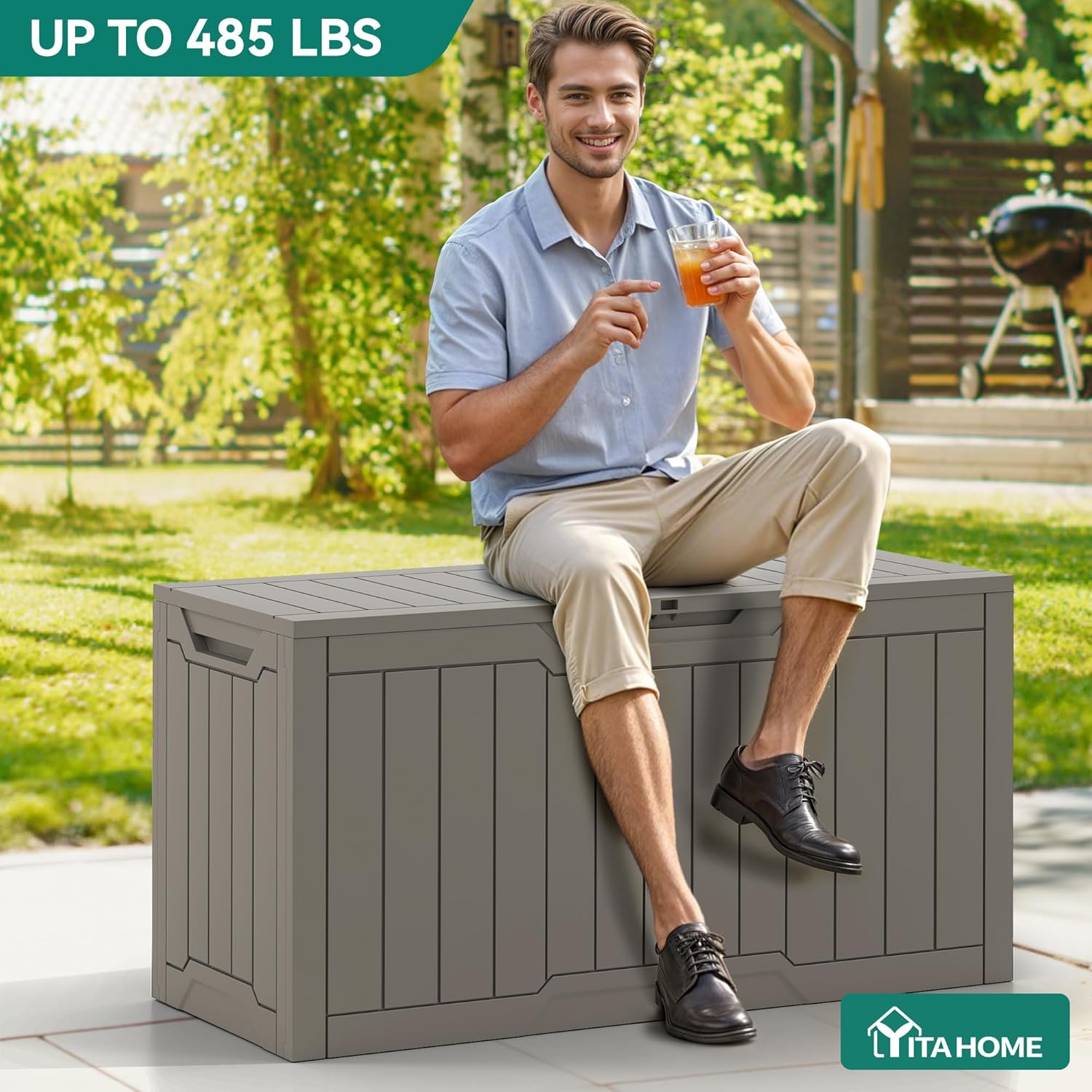 82-Gallon Waterproof Outdoor S - Outdoor Furniture With Storage For Cushions recensie en prijs