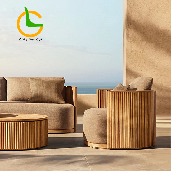 Luxury L-shaped Teak Wood Outd - Outdoor Furniture Teak recensie en prijs