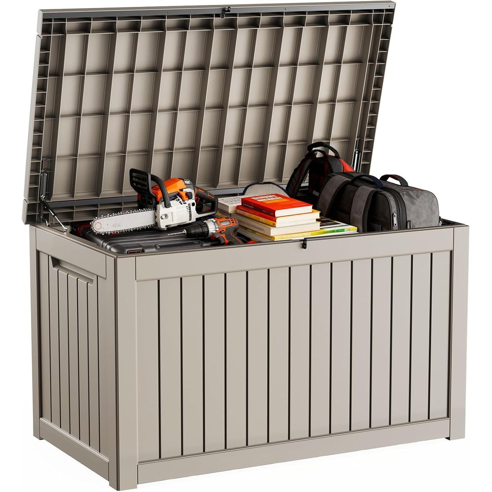 Gray 280 Gallon Weather-Resist - Outdoor Furniture With Storage For Cushions recensie en prijs